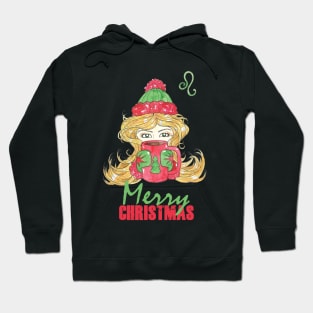 Merry Christmas Leo Winter Holidays Hoodie